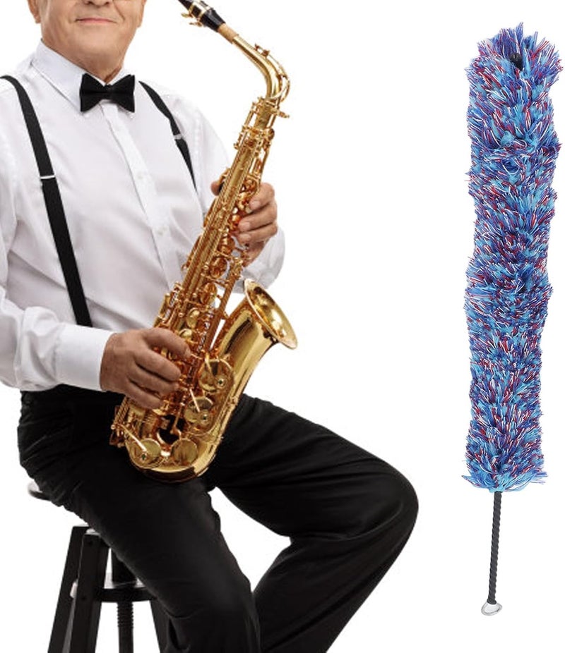 Keenso Clarinet Cleaning Brush, Clarinet Cleaning Brush Colorful Cotton Thread Saxophone Flute Pipe Care Tool for Woodwind Instruments - Image 4